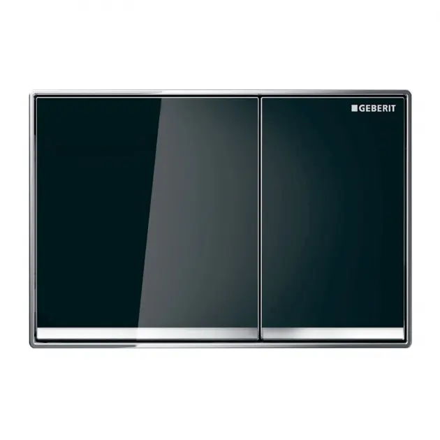 OMEGA 60 FLUSH PLATE - BLACK GLOSS