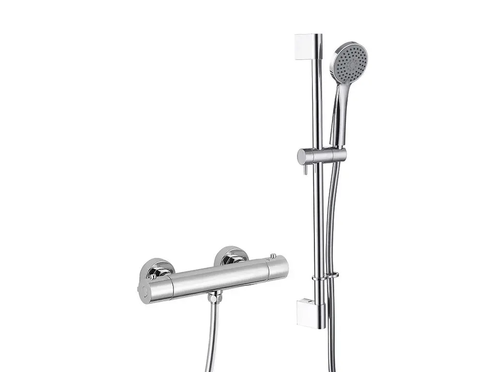 THERMOSTATIC VALVE & SLIDING RAIL KIT - CHROME